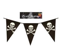 Henbrandt 12 Foot Pirate Bunting Black/white (One Size)