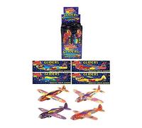 Henbrandt 12 MINI SUPER HERO KIDS BOYS GLIDERS GOODY PARTY BAGS PINNATA FILLERS TOYS