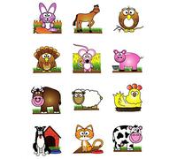 Henbrandt 12 temporary farm yard animal transfer tattoos