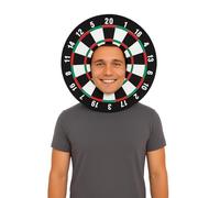 HENBRANDT 12 x Adult Dartboard Hat Novelty 43cm Bullseye Themed Sports Fan Darts Board Halloween Costume Cosplay Stag Night Headwear Unisex Fancy Dress Costume Accessory for Men and Women