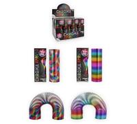 HENBRANDT 12 x Chroma Spring Fidget Toys - Rainbow Coil Sensory Fidgets Stress Relief Twist Coils for Children Adults Party Favours Stocking Fillers