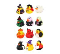 Henbrandt 12 x Mini Halloween Rubber Ducks 12 Assorted Spooky Designs Children’s Duckies Variety Pack Cruising Ducks Kids Bath Toys Trick or Treat Games Bathtub Play for Boys and Girls