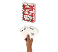 HENBRANDT 12 x Packs of Christmas Plastic Coated Playing Cards - Festive Holiday Design Standard Size 9x6cm - Perfect for Family Game Nights, Parties & Xmas Stocking Fillers