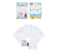 HENBRANDT 12 x Sealife Colouring Sets with 8 Sheets and 6 Mini Colouring Pencils Each A4 Colouring Children’s Activity Packs Under The Sea Birthday Loot Bag Party Favours for Boys and Girls