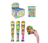 HENBRANDT 12 x Self-Inflating Yellow Smile Face Inflatable Baseball Bat 48cm Kids Blow Up Inflatable Toys 3 Assorted Smile Designs Fancy Dress Party Decoration Stocking Filler Party Bag Favours