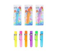 Henbrandt 12 x Touchable Bubble Test Tubes, 6 Assorted Colours, 32ml - Long Lasting Bubbles, Party Favours, Kids' Toy, Bubble Wand Included, 12cm