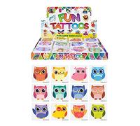 Henbrandt 12x Fun Temporary Owl Tattoos