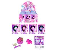 HENBRANDT 12x Hatching Unicorn Eggs Magic Growing Toy - 4 Vibrant Colours 6 Unique Designs Interactive Kids Magical Novelty Gift Party Favour