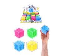 Henbrandt 12x Maze Puzzle Cubes 3D Puzzle Box 5.3cm Kids Brain Teasers Labyrinth Fidget Toys Party Bag Favours Loot Bag Fillers Lucky Dip Favours Stocking Fillers for Boys and Girls