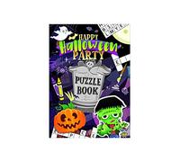 HENBRANDT 12x Mini Halloween Puzzle Books for Children A6 Activity Book Word Puzzle Colouring Fun Trick or Treat Party Bag Fillers Halloween Loot Bag Lucky Dip Favours for Boys and Girls