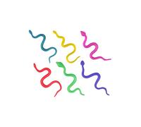 HENBRANDT 12x Mini Stretchy Snakes Assorted Colours and Designs Snake Stretchies Sensory Fidget Toys Kids Birthday Party Favour Loot Bag Filler Classroom Prize Lucky Dip for Boys and Girls