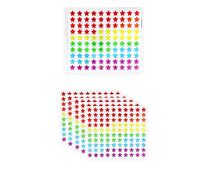Henbrandt 15 x Sheets - 1500 Holographic Star Stickers | Mini Stars for Children, Kids, Teachers, Crafts | Assorted Colours 14mm Small Glitter Stickers for Reward Charts, Scrapbooking, Art