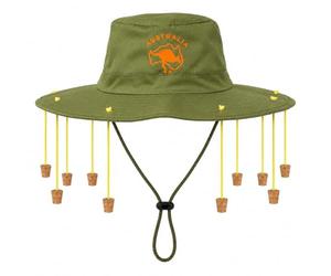 HENBRANDT 1x Australian Cork Hat and Kangaroo Emblem Adult Size