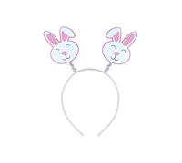 HENBRANDT 1x Easter Bunny Rabbit Head Bopper Headband Alice Band Glitter Hair Accessories for Kids Deely Boppers Easter Fancy Dress
