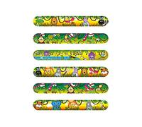 HENBRANDT 1x Jungle Animal Snap Bracelet for Kids Party Bag Fillers Slap Bracelet Snap Band Boys and Girls Bracelets Wristbands
