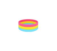 HENBRANDT 1x Pansexual Pride Silicone Festival Bracelet LGBT Pride Accessories LGBTQ Rainbow Silicone Bracelets Pan Gay Pride Wristbands
