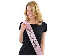 HENBRANDT 1x Pink Bridesmaid Hen Party Sash Glamour Team Bride Bachelorette Party Hen Night Accessory