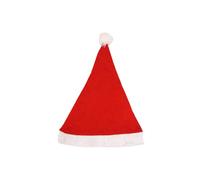 HENBRANDT Single Children’s Red Christmas Santa Hat with White Bobble Non Woven Fabric Hats Xmas Novelty Santa Gifts Stocking Fillers Kids Fancy Dress Costume Accessory for Boys and Girls