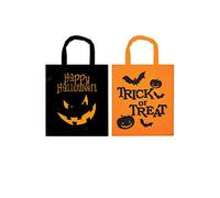 Henbrandt 2 x Fabric Treat Bags for Halloween