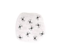 HENBRANDT 2 x Halloween Spider Web Decoration Kit - Premium 60g White Stretch Web with 10 Realistic Spiders, Perfect for Spooky Party Decor, Haunted House & Halloween Celebrations