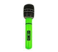 Henbrandt 1 x Party Time Inflatable 40cm Yellow Neon Coloured Microphone