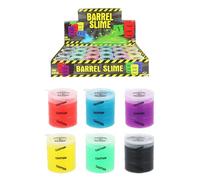 Henbrandt 2 x Mini Slime Barrels Toxic Waste Barrel O’ Slime 6 Assorted Neon Colours Kids Party Bag Favours Loot Bag Fillers Lucky Dip Favours Stocking Fillers for Boys and Girls
