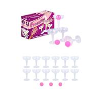 HENBRANDT 2 x Prosecco Pong Game Set - 15 Piece for Students Birthday Parties Hen Party Stag Do Summer Fun Drinking Bar Games for Adults