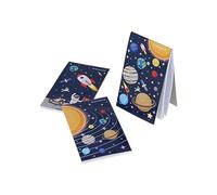 Henbrandt 20 x Mini Space Notebooks Kids Children’s Stationery for Girls and Boys Birthday Party Home School Classroom Prize Loot Bag Filler Party Favour