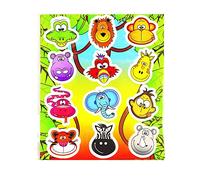 Henbrandt 24 Sheets of 12 JUNGLE STICKERS
