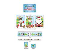 HENBRANDT 24 x Children's Christmas Stationery Sets 5 Piece Xmas Stocking Filler Party Favour