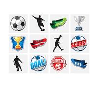 Henbrandt 24 X FOOTBALL CHILDRENS KIDS TEMPORARY FUN TATTOOS BIRTHDAY PARTY LOOT BAG FILLERS
