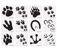 HENBRANDT 24 x Footprints Temporary Tattoos Children's Birthday Loot Party Bag Filler