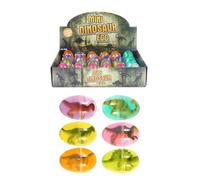 Henbrandt 24 x Mini Dinosaur Egg with Putty Kids Small Dino Party Favour Loot Bag Fillers Pocket Money Toy for Boys and Girls