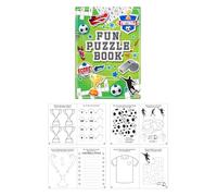 Henbrandt 24 x Mini Football Puzzle Book Kids A6 Activity Book Colouring Word Puzzle Fun Learning Party Bag Loot Bag Fillers Prizes Gifts Classroom Rewards Colouring Books for Boys and Girls