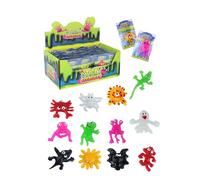 HENBRANDT 24 x Sticky Creatures Novelty Splat Monster Toy Sticky Fidget Toys for Kids Trick or Treat Stocking Filler Halloween Party Bag Fillers Loot Bag Lucky Dip Favours for Boys and Girls