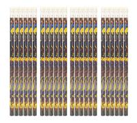 HENBRANDT 24 x Super Hero Pencils with Erasers on Top
