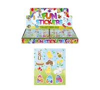 Henbrandt 24x Easter Sticker Sheets - Party Favours / Loot Bag Fillers / Lucky Dip Prizes / Kids Arts & Crafts