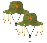 HENBRANDT 2x Australian Cork Hats - Adult Aussie Outback Fancy Dress Hats