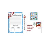 Henbrandt 2X Christmas Letter to Santa 5pc Sets | Christmas Letter to Santa Claus Activity Pack for Kids, Xmas Writing Set, Father Christmas Gift Wish List