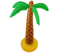 HENBRANDT 2x Inflatable Palm Tree Age 3+ 168cm Large Blow Up Tropical Palm Tree Hawaiian Party Decorations Tiki Bar Beach Pirate Party Hen Party Stag Do Outdoor Bar Accessories Summer Garden Decor