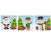 Henbrandt 3 Christmas Puzzles - 25 Piece Mini Jigsaw Puzzle - Boys Girl Unisex Party Bag Fillers
