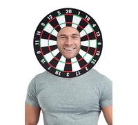 HENBRANDT 3 x Adult Dartboard Hat Novelty 43cm Bullseye Themed Sports Fan Darts Board Halloween Costume Cosplay Stag Night Headwear Unisex Fancy Dress Costume Accessory for Men and Women