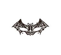 HENBRANDT 3 x Black Lace Bat Mask Masquerade Eye Mask Domino Gothic Vampire Bat Accessories Eyemask Halloween Fancy Dress Costume Accessories for Adults
