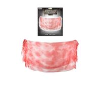 HENBRANDT 3 x Bloodied Gauze Tablecloth Decoration Creepy White Net with Fake Blood Haunted House Party Web Cloth Prop Halloween Indoor and Outdoor Decorations