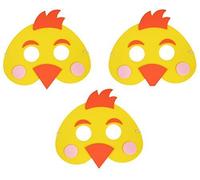 HENBRANDT 3 x Easter Chick EVA Foam Mask Childrens Parade Fancy Dress