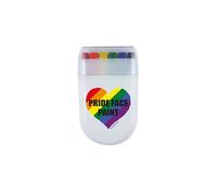 Henbrandt 3 x Rainbow Pride Flag Face Paint Fan Brush Rainbow Stripe Face and Body Crayon Paint Stick Make Up for Gay Pride Parades Pride Month Festival Party Celebrations LGBT Pride Accessories