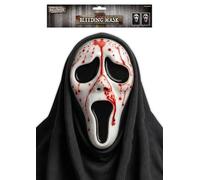 HENBRANDT 3 x Screaming Ghost Mask with Blood Pump Scary Bleeding Ghost Mask Cosplay Trick or Treat Halloween Fancy Dress Costume Accessories and Adults