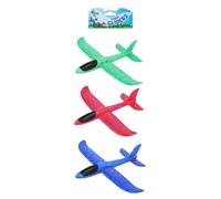 HENBRANDT 3 x Small Foam Airplane Gliders for Kids 23cm Glider Planes Self-Assembly Throwing Aeroplane in 3 Colours EPP Foam Flying Gliders Outdoor Summer Toys for Boys and Girls