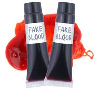Henbrandt 32ml Fake Blood 2 x 16ml Tube Liquid Blood Special Effect Horror Make Up SFX for Theatre Stage Vampire Zombie Halloween Fancy Dress Costume Accessory for Kids and Adults