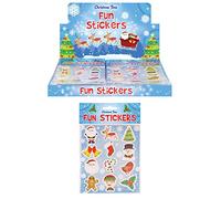 HENBRANDT 12 Sheets Winter Wonderland Crystal Cartoon Christmas Sticker Sheet